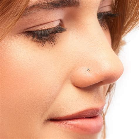 small stud nose rings